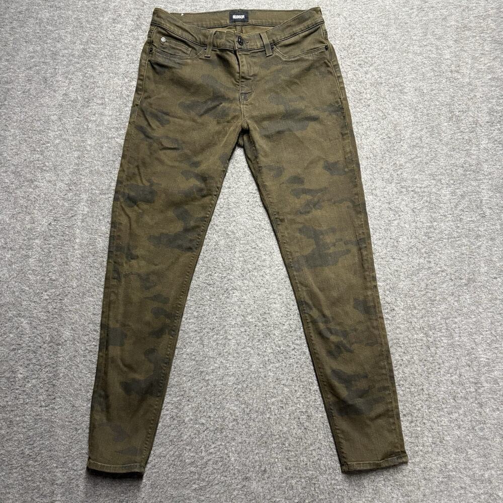 Hudson Camo Jeans Womens 29 (30x27) Green Camouflage Pants Skinny Stretch